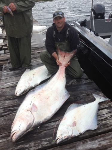Dan Lachapelle with halibut
